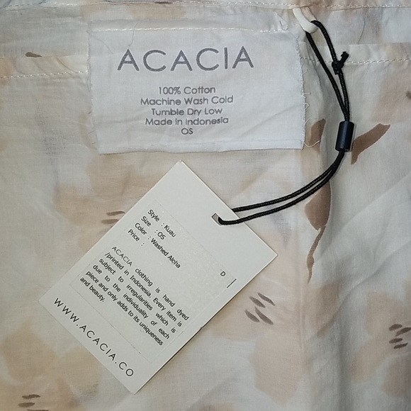 New acacia swimwear washed aloha kuau pareo sarong - Picture 3 of 12
